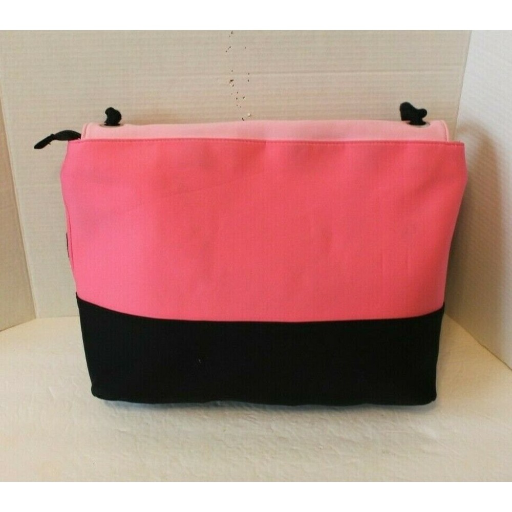Victoria Secret Beach Tote Pink Black Insulated Shoulder Bag Large Cooler - Picture 5 of 8